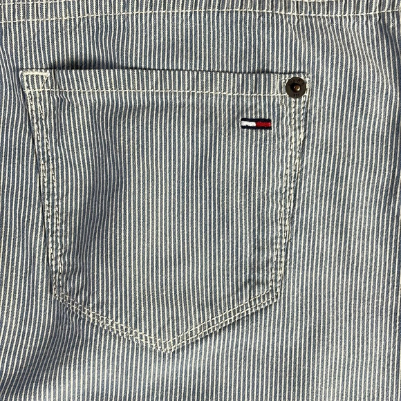 Tommy Hilfiger Striped Mini Skirt Size 10 Blue White - Picture 7 of 12